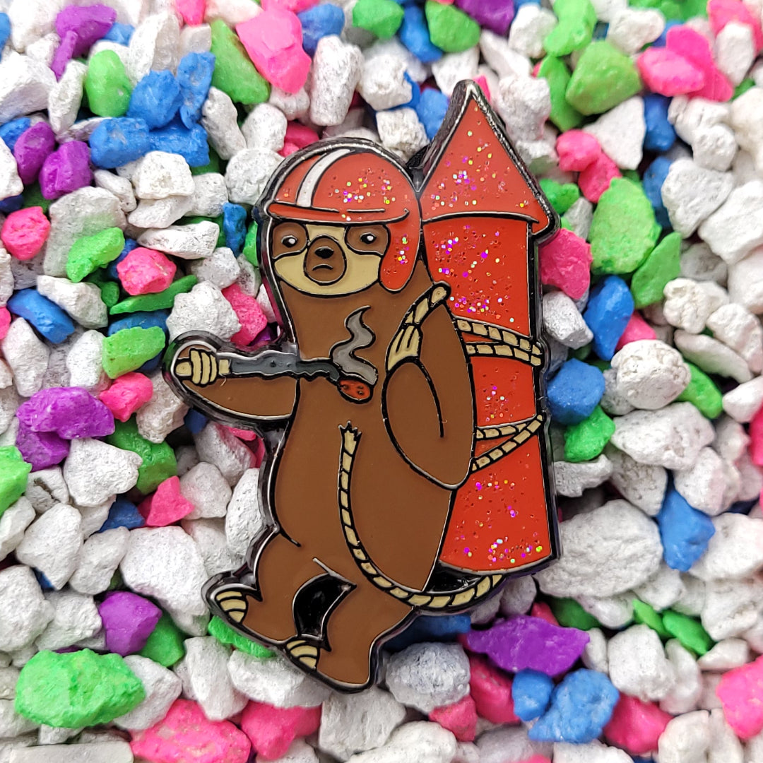 Live Slow Die Mossy Pin