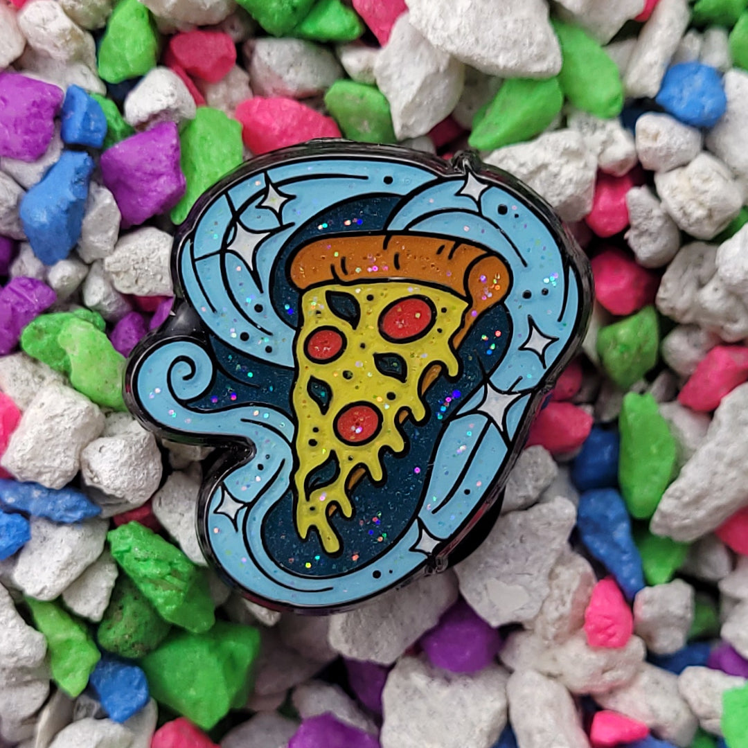 conjured pizza slice pin