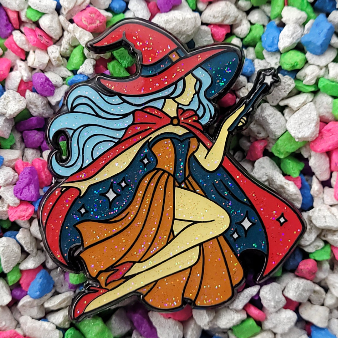 witch enamel pin