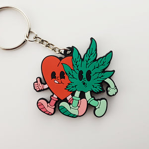 Best Buds Double Sided Rubber Keychain